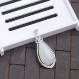 Natural Hetian Jade Pendant with 925 Silver Inlay