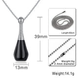 Personalized Perfume Bottle Pendant Titanium Steel