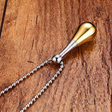 Personalized Perfume Bottle Pendant Titanium Steel