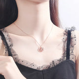 S925 Silver Heart Memory Of Love 100 Languages I Love You Necklace Gift
