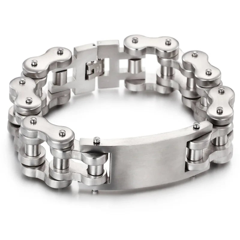 Men's Titanium Steel Motorcycle Bracelet