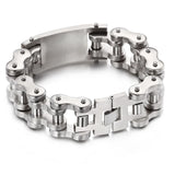Men's Titanium Steel Motorcycle Bracelet