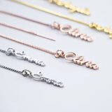 Customized Name String Earrings Long Tassel Hanging Letter Earrings Women Gift