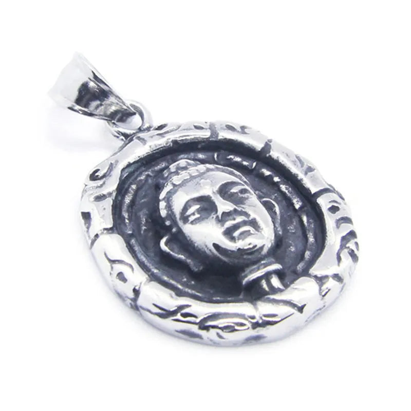 Buddha Pendant 316L Stainless Steel Buddhism Style Pendant