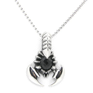 Scorpion Pendant Stainless Steel Jewelry Red Crystal