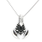 Scorpion Pendant Stainless Steel Jewelry Red Crystal