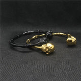 Skull Bracelet 316L Stainless Steel Golden Silver