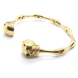 Skull Bracelet 316L Stainless Steel Golden Silver