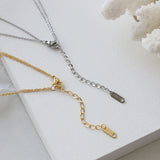 Supretu Double Layered Cross Pendant Necklace