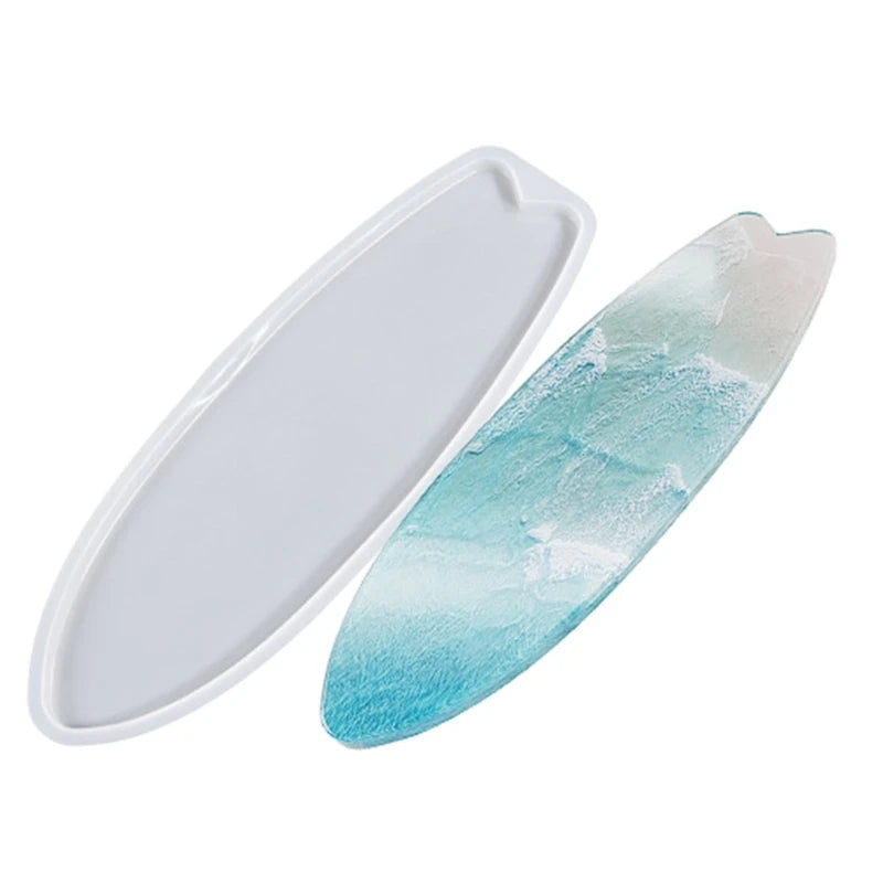 Surfboard Resin Tray Molds - 2Pcs Large Silicone Molds for DIY Ocean Waves Art