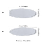 Surfboard Resin Tray Molds - 2Pcs Large Silicone Molds for DIY Ocean Waves Art