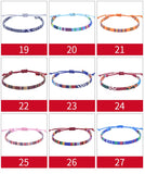 Surfer Beach Anklet for Women and Men, Boho Cotton Woven Anklet Bracelet