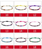 Surfer Beach Anklet for Women and Men, Boho Cotton Woven Anklet Bracelet