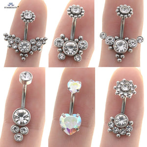 Surgical Steel Belly Button Rings Set