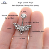Surgical Steel Belly Button Rings Set