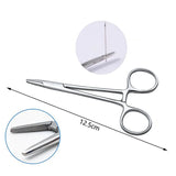 Surgical Steel Needle Ball Clamp Plier Tweezers Piercing Tool