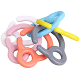 10pcs Plastic Baby Pacifier Hook Teething Ring Links For Stroller Toys