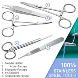 Stainless Steel Suture Kit with Scalpel Blades