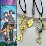 Suzume No Tojimari Necklace Cosplay Souta Keychain Pendant