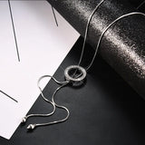 Crystal Zircon Sweater Chain Necklace for Women