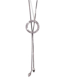 Crystal Zircon Sweater Chain Necklace for Women