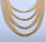Vintage Multi-layer Beaded Long Necklace for Women