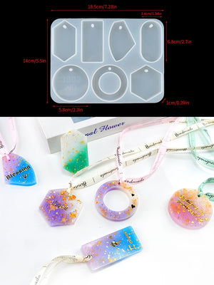 Sweater Necklace Hole Chain Resin Molds Jewelry Earrings Tool