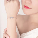925 Silver Love Bracelet Zircon Fine Jewelry Gift