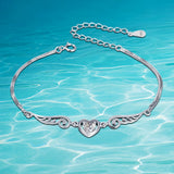 Angel Wings Zircon Bracelet 925 Sterling Silver Fine Jewelry