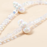 Cute Butterfly Heart Beaded Bracelet Phone Chain Acrylic Colorful Candy Keychain