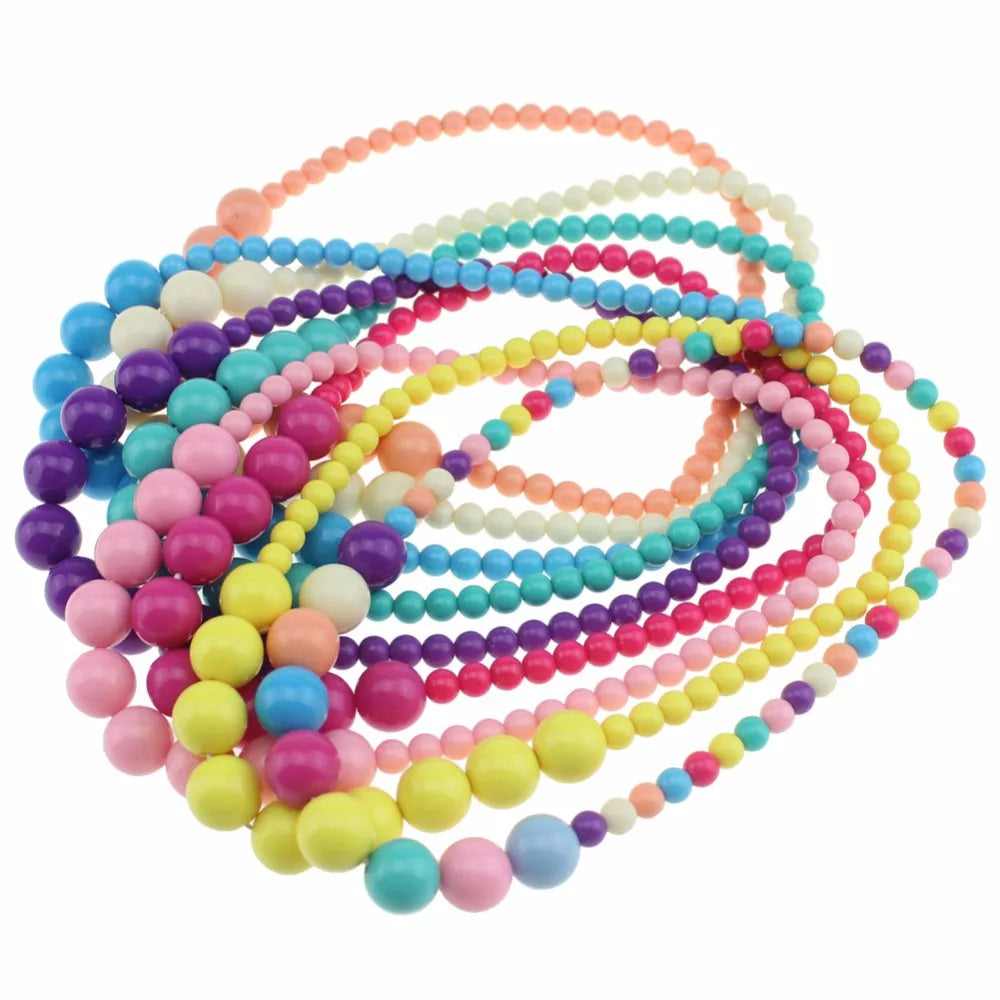 Sweet Candy Necklace Beaded Charming Necklace Children Cosplay Accessory