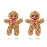 Christmas Gingerbread Man Earrings 2022