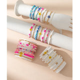 Soft Clay Surfing Bracelet for Women Crystal Jewelry