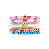 Soft Clay Surfing Bracelet for Women Crystal Jewelry