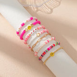 Soft Clay Surfing Bracelet for Women Crystal Jewelry