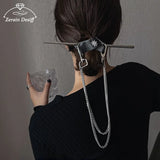 Summer Chain Tassel Hairpin Back Head Antique Hairpin Hair Ornament Tiara