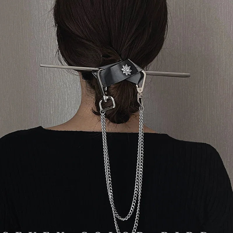Summer Chain Tassel Hairpin Back Head Antique Hairpin Hair Ornament Tiara