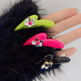 Spicy Girl Metal Hairpin Pink Clips Y2K Accessories