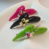 Spicy Girl Metal Hairpin Pink Clips Y2K Accessories