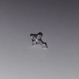 Stainless Steel Cross Moon Cartilage Stud Earrings