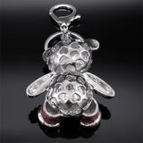 Crystal Bear Teddy Doll Keychain Rhinestone Cartoon Animal Charm Keyring