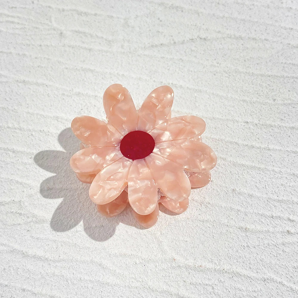 Colorful Flower Shark Hair Claw For Women Hair Clip Hairpin Barrettes