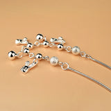 Sweet Cat Anklet Ladies 925 Sterling Silver Bell Anklet Foot Accessories