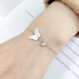 Sweet Shell Butterfly Charms Hand Chain Bracelet For Women