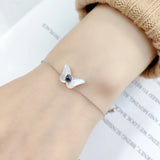 Sweet Shell Butterfly Charms Hand Chain Bracelet For Women