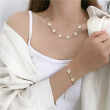 Sweet Daisy Flower Choker Women Necklace Short Clavicle Chain Enamel Wedding