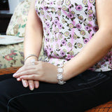 Bauhinia Flower Bracelet 925 Sterling Silver Women's Jewelry