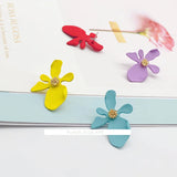 Sweet Flower Earrings Girly Series Spray Eardrop Seaside Holiday Style 4pcs