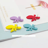 Sweet Flower Earrings Girly Series Spray Eardrop Seaside Holiday Style 4pcs