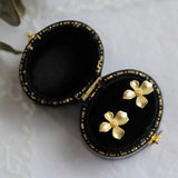 Flower Shape 925 Sterling Silver Stud Earrings Women Wedding Jewelry